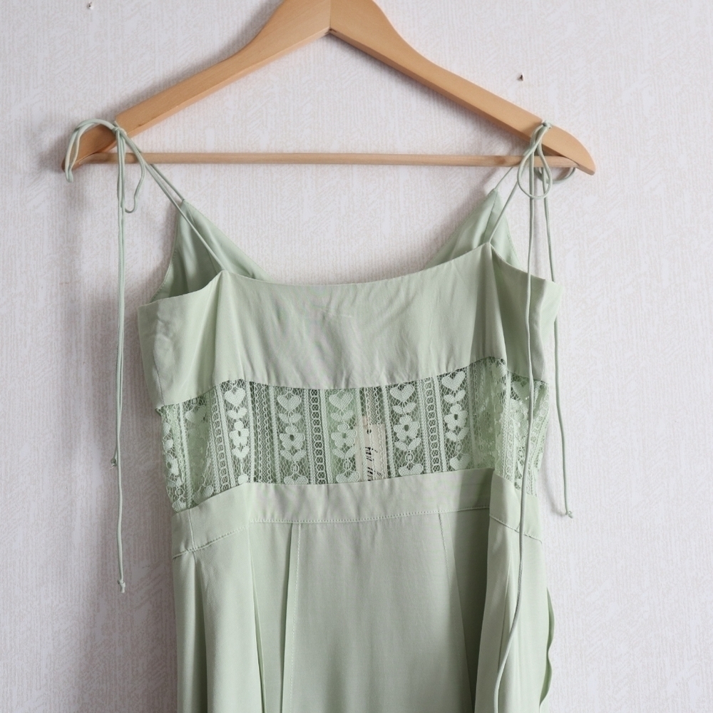 NWT FOR LOVE & LEMONS MINT GREEN LOVEBIRD LACE MIDI DRESS FAIRYCORE - Picture 12 of 15